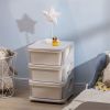 Kids Storage Unit Dresser-Cream White