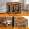 Furniture Dog Crate with Tray for Small Dogs, Indoor Aesthetic Puppy Kennel Pet House Dog Cage with Door