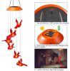 New LED Solar Wind Chime Lamp Hummingbird Wind Chime Lamp Pendant Wind Chime Decorative Lamp Color Changing Lamp Solar Lamp