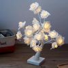 45cm/17.72inch USB Plug LED Thanksgiving Valentine's Day Rose Decoration Lamp, Party Scene Lighting Tree