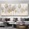 Handmade Oil Painting Abstract Gold Leaf Oil Painting On Canvas Original Modern Gold Foil Texture Acrylic Painting Living room Large Wall Art Home Dec