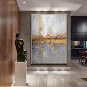 Hand Painted Oil Painting Large Abstract Painting Modern Abstract Painting Original Gold Textured Painting Bedroom Wall Art Abstract Painting Acrylic (style: 01, size: 50X70cm)