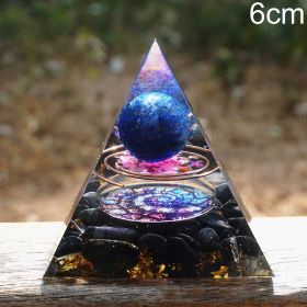 Natural Tiger Eye Orgonite Pyramid Heal Crystals Ball Energy Generator Reiki Chakra Multiplier Orgone Amethyst Meditation Stone (Color: 6cm3, Ships From: China)