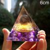 Natural Tiger Eye Orgonite Pyramid Heal Crystals Ball Energy Generator Reiki Chakra Multiplier Orgone Amethyst Meditation Stone