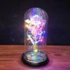 2023 LED Enchanted Galaxy Rose Eternal Rose Forever Rose In Glass Valentines Day Gift for Girlfriend Christmas Wedding Birthday