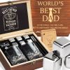 Stainless Steel Whiskey Glasses Stones Set