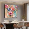 Hand Painted Oil Painting Abstract Flower Oil Painting on Canvas Large Wall Art Original Floral Wall Art Minimalist Art Gold Decor Custom Painting Liv