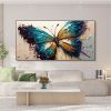 Handmade Oil Painting Original Textured Butterfly Oil Painting On Canvas Large Wall Art Abstract Colorful Animal Painting Custom Boho Wall Decor Home