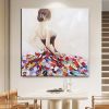 Hand Painted Oil Paintings Hand Painted Wall Art Abstract Modern Nude Girl Naked Girl  Living Room Hallway Luxurious Decorative Painting